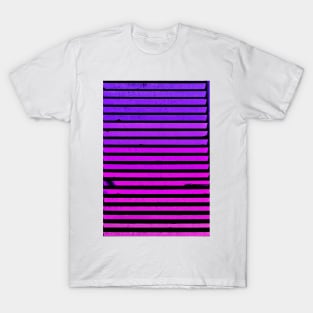 Ombre Staircase Abstract Purple T-Shirt